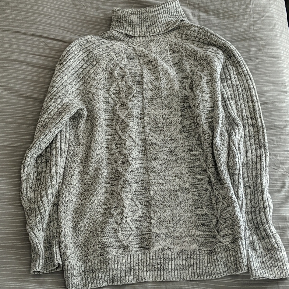 Express Cable Knit Turtleneck Sweater
